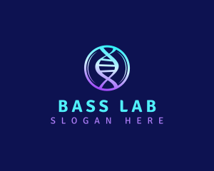 DNA Strand Science logo design