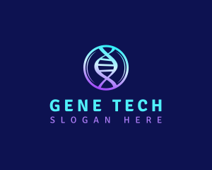 DNA Strand Science logo design