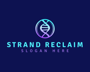 DNA Strand Science logo design