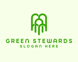 Green Arch Tree logo design