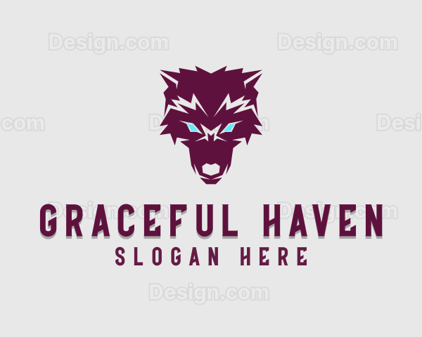 Fierce Wolf Dog Logo