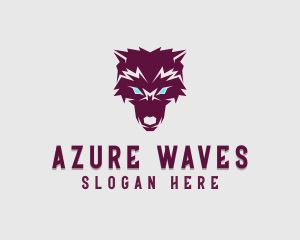 Fierce Wolf Dog logo design