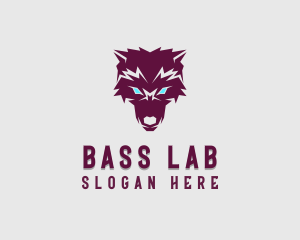 Fierce Wolf Dog logo design