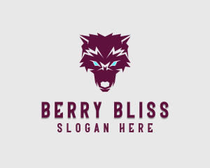 Fierce Wolf Dog logo design