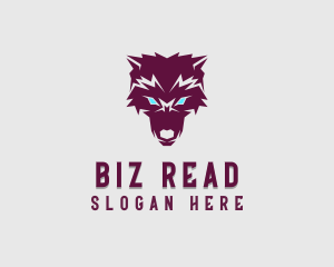 Fierce Wolf Dog logo design