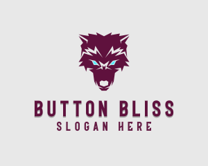 Fierce Wolf Dog logo design