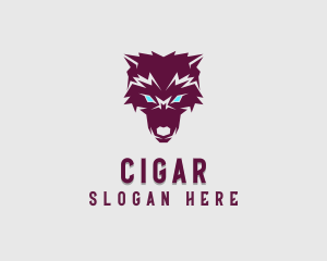 Fierce Wolf Dog logo design