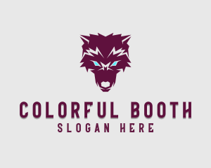 Fierce Wolf Dog logo design