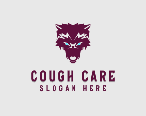 Fierce Wolf Dog logo design