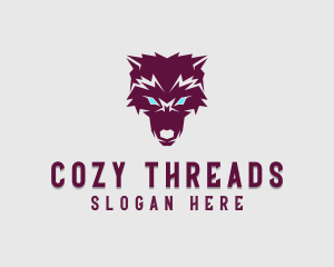 Fierce Wolf Dog logo design