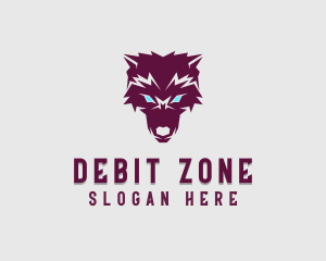 Fierce Wolf Dog logo design