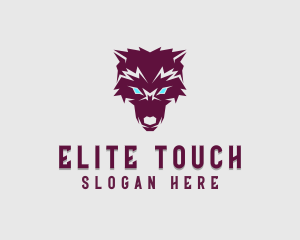 Fierce Wolf Dog logo design