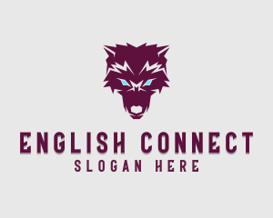 Fierce Wolf Dog logo design