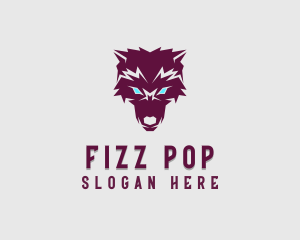 Fierce Wolf Dog logo design