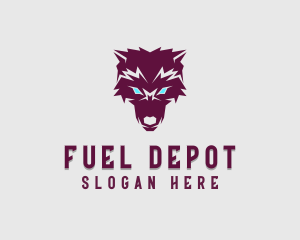 Fierce Wolf Dog logo design