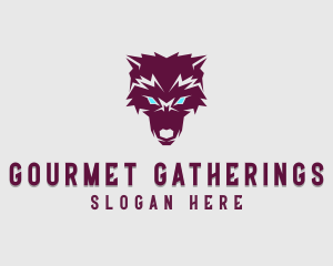 Fierce Wolf Dog logo design