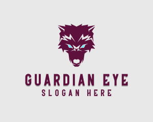 Fierce Wolf Dog logo design