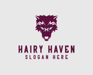 Fierce Wolf Dog logo design