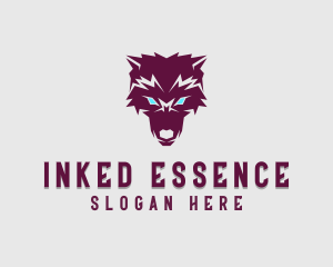 Fierce Wolf Dog logo design