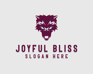 Fierce Wolf Dog logo design