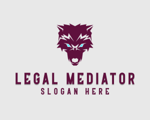 Fierce Wolf Dog logo design