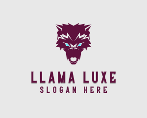 Fierce Wolf Dog logo design