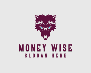 Fierce Wolf Dog logo design