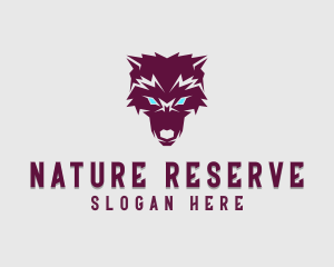 Fierce Wolf Dog logo design