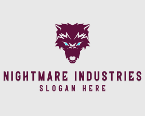 Fierce Wolf Dog logo design