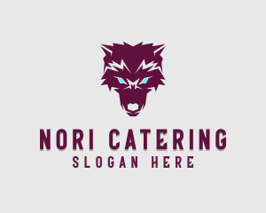 Fierce Wolf Dog logo design