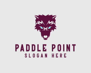 Fierce Wolf Dog logo design