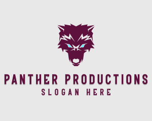 Fierce Wolf Dog logo design