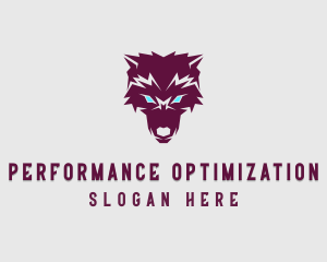 Fierce Wolf Dog logo design