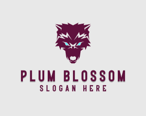 Fierce Wolf Dog logo design