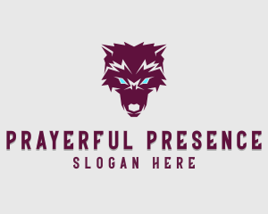 Fierce Wolf Dog logo design