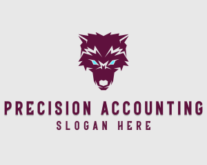 Fierce Wolf Dog logo design