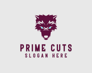 Fierce Wolf Dog logo design