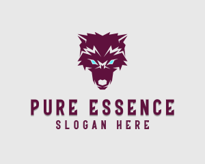 Fierce Wolf Dog logo design