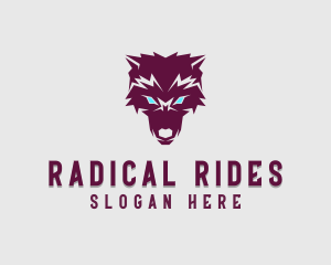 Fierce Wolf Dog logo design