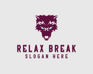 Fierce Wolf Dog logo design