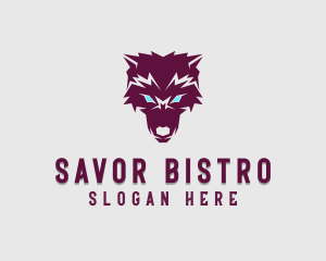 Fierce Wolf Dog logo design