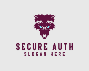 Fierce Wolf Dog logo design