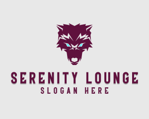 Fierce Wolf Dog logo design