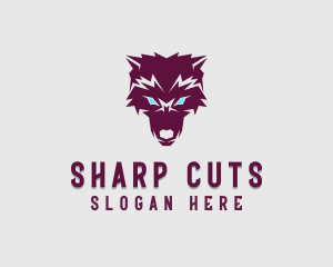 Fierce Wolf Dog logo design