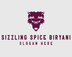 Fierce Wolf Dog logo design