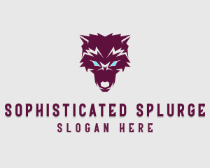 Fierce Wolf Dog logo design