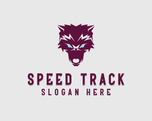 Fierce Wolf Dog logo