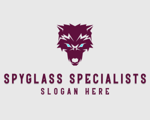 Fierce Wolf Dog logo design