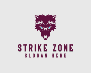 Fierce Wolf Dog logo design