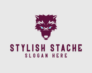 Fierce Wolf Dog logo design